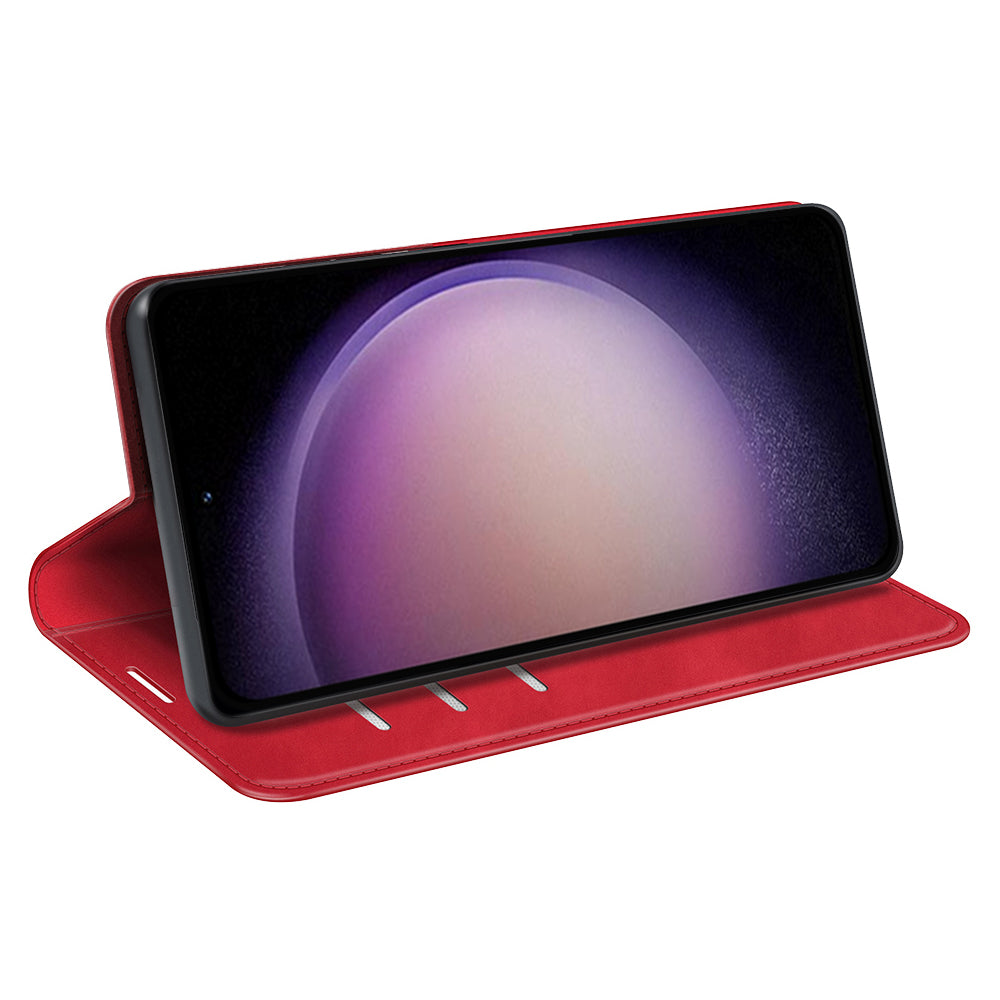 For Samsung Galaxy S23 FE PU Leather Stand Cover Skin-touch Smartphone Wallet Case For Samsung Galaxy S23 FE PU Leather Stand Cover Skin-touch Smartphone Wallet Case
